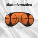 SSIMOO Basketball Print Eye Mask - Ultra-Soft Light-Blocking for Optimal Comfort & Restful Sleep - International Shipping Available - Buy Online on GoSupps.com