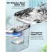 68oz 304 Stainless Steel Cat Water Fountain with 3 Filters | Automatic Pet Dispenser | Quiet Electric Drinking Fountain for Small Dogs and Multiple Pets - Buy Online on GoSupps.com