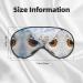 SSIMOO Snowy Owl Eyes Print Eye Mask - Ultra-Soft Light-Blocking for Ultimate Comfort & Sleep - International Shipping Available - Buy Online on GoSupps.com