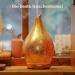 Porseme Gold-Plated Aroma Diffuser 280ml Hand-Blown Humidifier Ultrasound Cool Mist 7 Color-Changing LEDs Timer BPA-Free | Perfect for Apartments - Buy Online on GoSupps.com