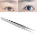Stainless Steel Lash Tweezers for Individual Eyelash Extensions - Straight Thin Tip False Lash Application Tool (00-SA 13.5cm) - Buy Online on GoSupps.com