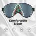 Christmas Tree and Red Ball Print Double-Sided Eye Mask Soft and Light Blocking for Enhancing Sleep Quality - Buy Online on GoSupps.com