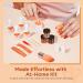 MODELONES Dip Powder Nail Kit Starter 4 Colors Fall Orange Brown Glitter | All-in-One DIY Manicure Set with Base Top Coat & Activator | Perfect Halloween Gift for Beginners - Buy Online on GoSupps.com
