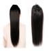 Ponytail Extensions Clip In Ponytail hairpieces Natural Black Straight Human Hair Ponytail Drawstring Ponytails Extension for Black Women Brazilian Straight Remy Hair for Women(Size:26inches 150g) 26inches 150g Drawstring
