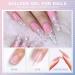 Morovan Builder Gel Nail Kit - 6 Colors UV Gel Set for Nail Extension | Clear & White Hard Gel with Forms Brush | DIY Nail Art Supplies for Beginners - Buy Online on GoSupps.com