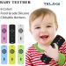 TKLake Baby Teething Toys Remote Control Shape Teethers for Babies Infant Toddlers Prevent Finger Sucking Relief Soothe Babies Gums BPA Free/Freezable/Dishwasher Safe (Black) BLACK Updated - Buy Online on GoSupps.com