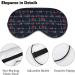 Adjustable Heart Beat Sleep Mask Eye Cover for Men and Women - Blocks Light for Better Sleep and Travel - Comfortable Blindfold with Adjustable Strap - Buy Online on GoSupps.com