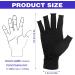 Sibba Arthritis Compression Gloves for Women Men - Fingerless Glove for RSI, Carpal Tunnel, Rheumatoid, Tendonitis - Black - Buy Online on GoSupps.com