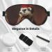 French Fashion Model Ferrets Print Eye Mask - Soft Double-Sided Light Blocking for Better Sleep Quality - Shop Internationally - Buy Online on GoSupps.com