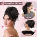 Buy HOOJIH Messy Bun Hair Piece - 9 Inch Claw Clip Ponytail Extension with Bendable Wire - Medium Brown with Blonde Highlights - Perfect for DIY Hairstyles - Buy Online on GoSupps.com