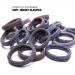 Basic Sense Gym Hair Ties - Unique Soft Jersey Bobbles Strong Hold Seamless Elastics Metal-Free for Active Lifestyles Grey - Buy Online on GoSupps.com