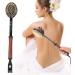 Verdant Touch 3-in-1 Manual Massage Device Scalp Hammer & Back Scraper 37cm Black & Silver - Buy Online on GoSupps.com