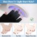 OYANIMO 2 Pairs UV Gloves for Gel Nail Lamp - Professional UPF50+ Protection Gloves for Manicures - Fingerless Anti UV Gloves for Nail Art & Skin Care - Buy Online on GoSupps.com