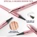 Fogrime Four-Head Split Liquid Eyebrow Pencil - Waterproof Long-Lasting Smudge-Proof - Ideal for Makeup Beginners - Convenient and Natural-Looking - 4 Colors Available (Light coffee) - Buy Online on GoSupps.com