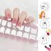 22Stickers Semi Cured Gel Nail Strips French Tip Stickers French Manicure Stickers Gel Nail Stickers Ice Transparent Nude Nail Patches Soft Self-adhesive Gel Nail Sticker Women's Long-lasting Nails - Buy Online on GoSupps.com
