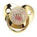 Buy Ultra-Light Gold Silicone Baby Pacifier for Newborns | Soft & Curved Design | Ideal for 0-6 Months Infants | International Shipping Available - Buy Online on GoSupps.com