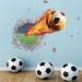 ANHUIB 3D Football Wall Stickers Football Stickers for Boys Bedroom Football Wall Decal for Nursery Soccer Sport Wall Sticker for Kids Room Children Teens Playroom Classroom Wall Decor Boys Wallpaper Colourful D