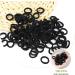 Hanyousheng 100 Pieces Small Elastic Hair Bobbles Baby Hair Bands Mini Seamless Girls Hairbands Hair Ties Ponytail Holders Hair Accessories for Girls Kids Baby(Black) - Buy Online on GoSupps.com