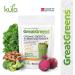 GreatGreens Organic Greens Superfood Powder - 150g - 36 Raw Soil Association Certified Organic Food Form Ingredients - Nutritious Organic Greens Supplement - High Fibre Daily Greens Smoothie Drink - Buy Online on GoSupps.com