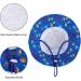 LACOFIA Toddler Baby Sun Hat - Wide Brim Kids Bucket Hat for Outdoor Beach Pool | Adjustable 6-24 Months | Unisex Summer Hat (Blue Octopus) - Buy Online on GoSupps.com