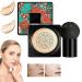 Wonderninelife Beauty Cream Base Mushroom Head Air Cushion Cc Cream Beauty Clear Cover Beauty Cream Long Lasting Moisturizing Oil Control (Natural Color-B)