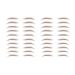 miduoidn Authentic Waterproof Eyebrows Tint For Eyebrows Easy To Apply Makeup Products Eyebrows Professional Accessories Brown-06 2pcs