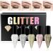 Buy 5 Colors Liquid Glitter Eye Liner - High Pigment Shimmering Metallic Makeup for Weddings & Cosplay - Long Lasting Pearlescent Finish - Buy Online on GoSupps.com