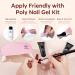 Modelones Poly Nail Gel Kit with Nail Lamp - 6 Colors Burgundy Red Brown Champagne Gold Builder Gel Kit for Fall & Winter | Nail Extension, French Manicure DIY at Home - Buy Online on GoSupps.com