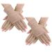 Yolev 2 couple anti -uv fingerless gloves women sun protection gloves bicycle gloves riding gloves ladies new sun protection gloves summer outdoor ride cycling gloves armrest khaki