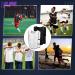 24 Pack Mercerized Fabric Scrimmage Soccer Pinnies Vests - Youth & Adult Sports Training Jerseys - Black/White - Buy Online on GoSupps.com