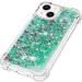 Buy Tivenfezk Nadoli Glitter Drive Sand Shell for iPhone 15 - Shockproof TPU Bumper & Liquid Quicksand Case - Transparent Green - Buy Online on GoSupps.com
