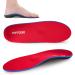 Orthopedic insert soles insert shoes heel spur Settings Plantar fasciitis insole inserts reduction base shoe insoles orthopedic for women & men-red EU (47-48) Red EU (47-48) -30.5cm