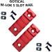 GOTICAL Mlok Rail Pack - 6 Pieces (5, 9, 11 Slots) in Red Color with Screws, Nuts, and Allen Wrenches - Buy Online on GoSupps.com
