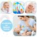 Vicloon Baby Teething Toy - BPA-Free Silicone Teether for Boys and Girls | Soothing Infant Teething Ring | Chew Toy for Babies | Shower Gift - Dark Blue - Buy Online on GoSupps.com
