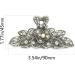 2 Pcs Women Retro Rhinestone Fancy Hair Claw Clips - Vintage Flowers Hair Catch Updo Grip for Thick Hair - Buy Online on GoSupps.com