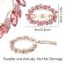 inSowni 4 Pack Gold Glitter Sparkly Jeweled Gems Leaf Metal French Barrettes - Hair Clips for Women Girls - Buy Online on GoSupps.com