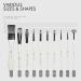 Artify 10-Piece Paint Brush Set with Premium Nylon Hair - Ideal for Acrylic, Watercolor, Oil, and Gouache Painting - Includes Carrying Case - Buy Online on GoSupps.com