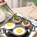 TREGOO Pan Four-Hole Frying Pot Non-Stick Egg Breakfast Fried Pan Pancake Stove Pan Saucepan Cooking Utensils Cookware for Kitchen Camping - Buy Online on GoSupps.com