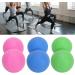 Verdant Touch Peanut Massage Ball - Silicone Yoga & Fitness Equipment for Muscle Relaxation - Available in Rose Red Green Blue - Buy Online on GoSupps.com