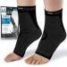 Ankle Support 2 Pieces Breathable Non-Slip Compression Ankle Brace for Joint Pain Relief Ankle Sprain Running Recovery