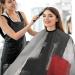 Buy Abstract Modern Geometric Barber Cape - Water-Resistant Minimalist Hair Cutting Salon Apron | International Shipping - Buy Online on GoSupps.com