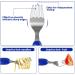 Lehoo Castle Ocean Animals Childrens Cutlery Set - 6 Pcs Stainless Steel Toddler Utensils - Kids Knife, Fork, Spoon - Blue - Buy Online on GoSupps.com