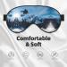 Snowboarding Print Unisex Sleeping Eye Mask | Soft Comfortable Light-Blocking Sleep Mask for Better Rest - Buy Online on GoSupps.com
