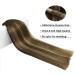 Doores Clip In Extensions - 24 Inch Balayage Chocolate Brown to Caramel Blonde 150g Remy Human Hair 9 Pieces - Buy Online on GoSupps.com