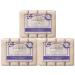 A La Maison Lavender Flowers Bar Soap 3.5 oz. | 12 Bars Triple French Milled All Natural Soap | Moisturizing and Hydrating For Men, Women, Face and Body 4 Count (Pack of 3)