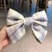 Large Hair Bows for Women Big Bow Hair Clips Plaid Fabric Hairpin Elegant French Hair Barrettes for Thick and Fine Super Fairy Hair Accessories for Women Girls (Blue Purple) - Buy Online on GoSupps.com