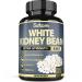 Satoomi 6in1 White Kidney Bean Extract Capsules - 6 Month Supply - Extra Blend with Olive Leaf, Green Coffee Bean & Green Tea - 180 Counts