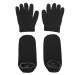 HUSHUI Gel Gloves Socks Set Moisturizing Soft Essential Oil Gloves Socks for Women Men Dry Cracked Feet Hands (A)