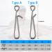 Dr.Fish 50 Pack Stainless Steel Quick Change Fishing Clips - Fast Snaps for Lures and Baits | Downward Opening | Freshwater | 1-22LB - Buy Online on GoSupps.com