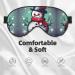 Merry Christmas Day Snowman Print Double-Sided Eye Mask Soft and Light Blocking for Enhancing Sleep Quality - Buy Online on GoSupps.com